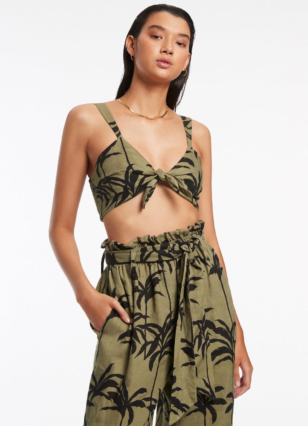 jets australia Palme Tie Top - Olive