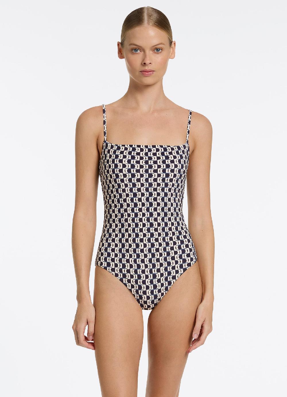 jets australia Rio Minimal Tank One Piece - Ink
