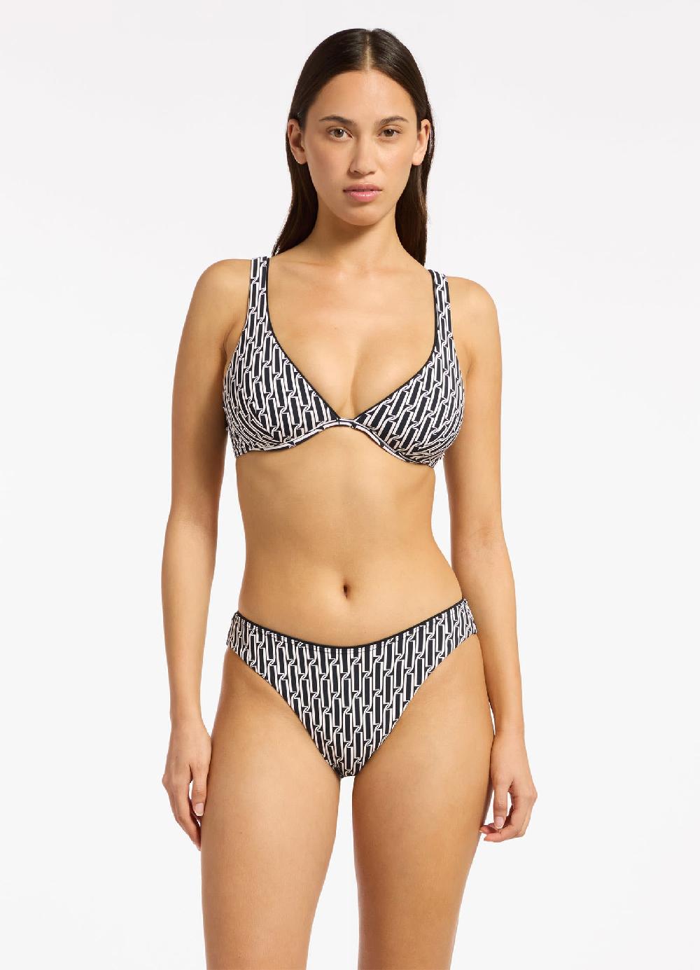 Jets Australia Spring Geo High Leg Bikini Bottom