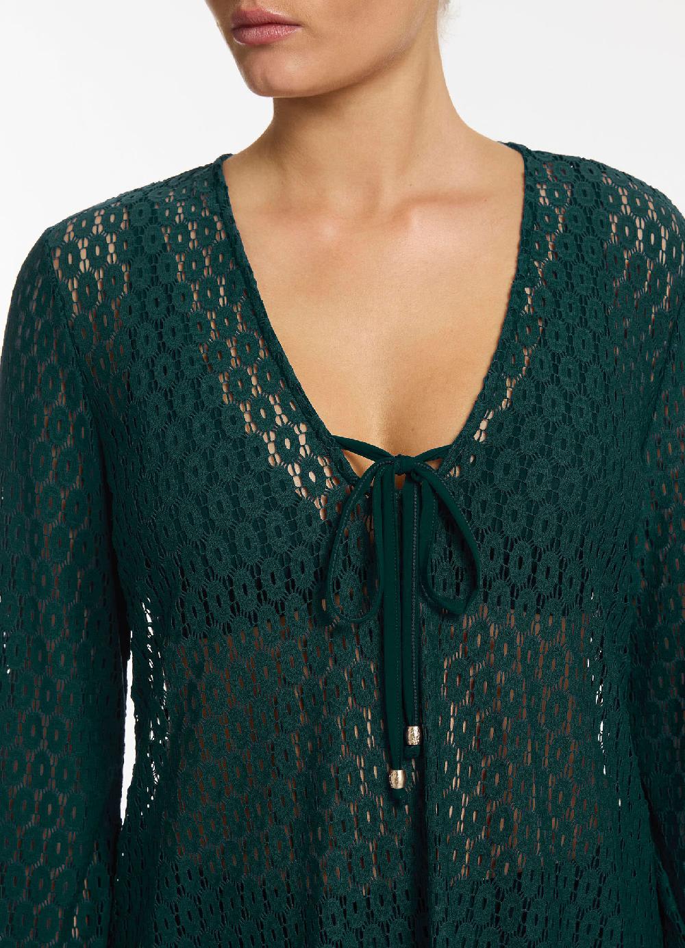 Jets Australia Stretch Lace Kaftan - Forest