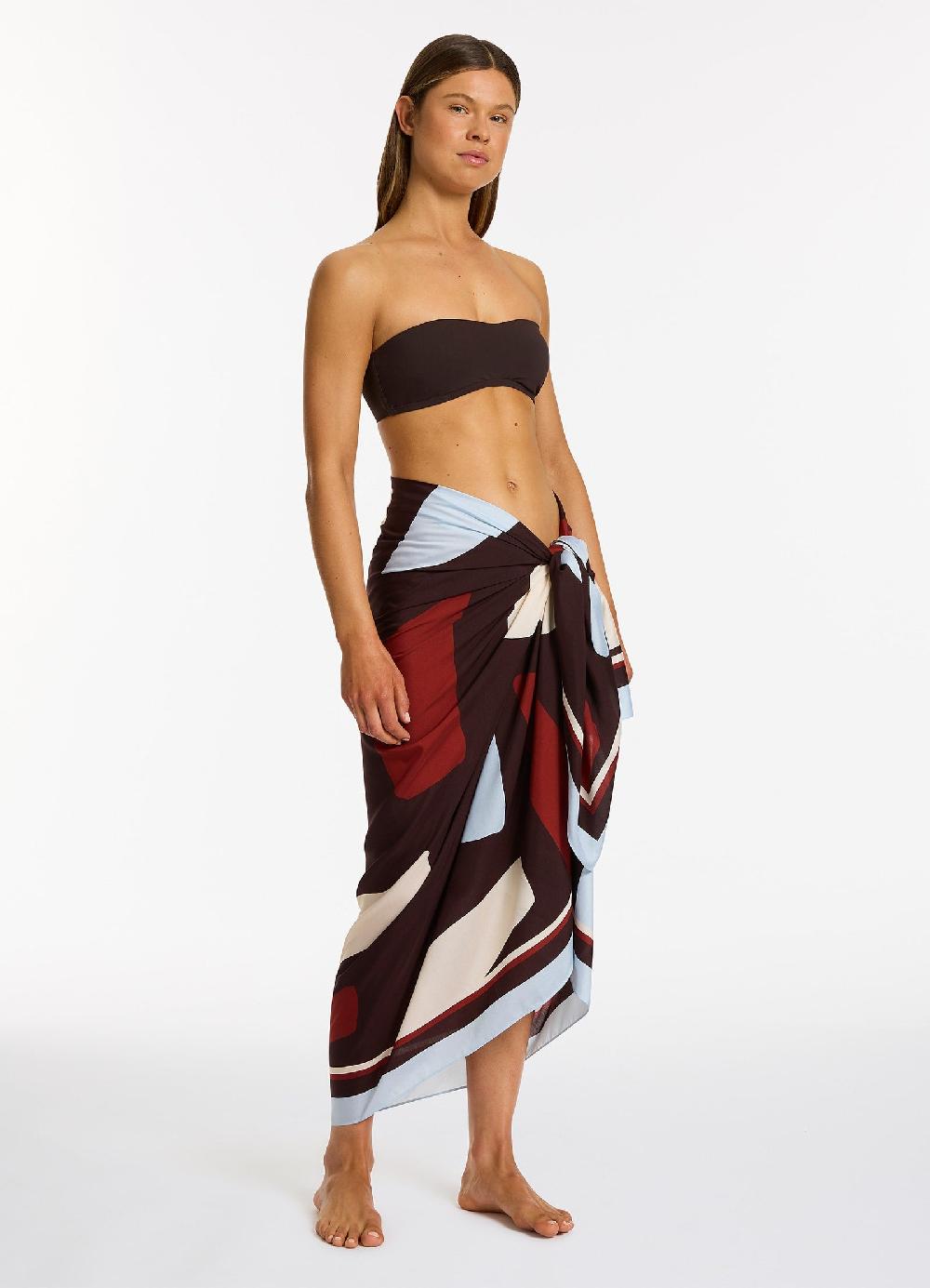 Jets Australia Zarla Long Sarong - Ruby
