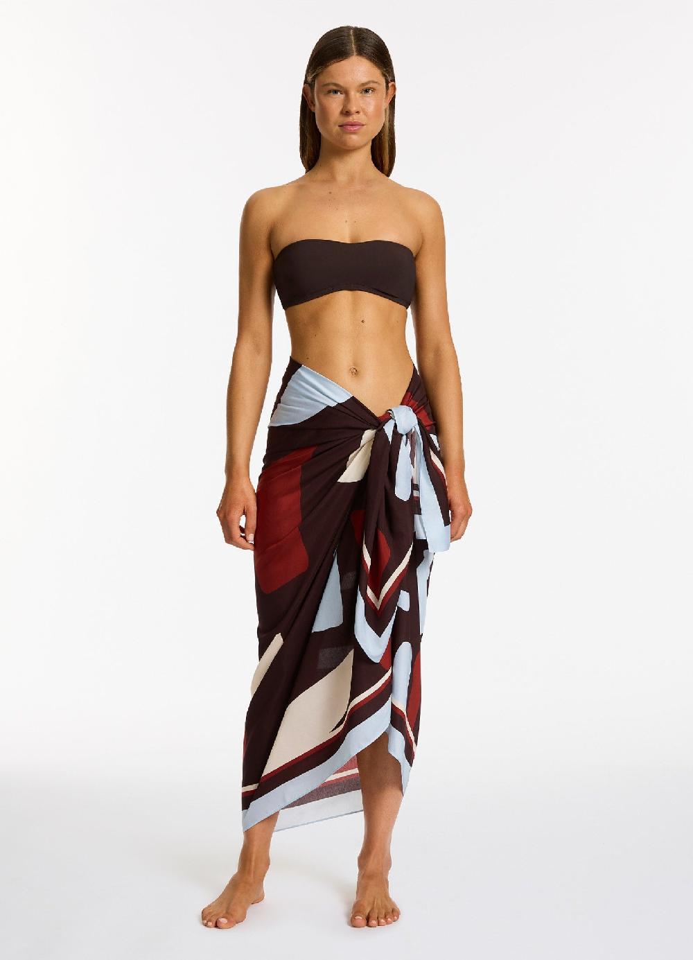 jets australia Zarla Long Sarong - Ruby