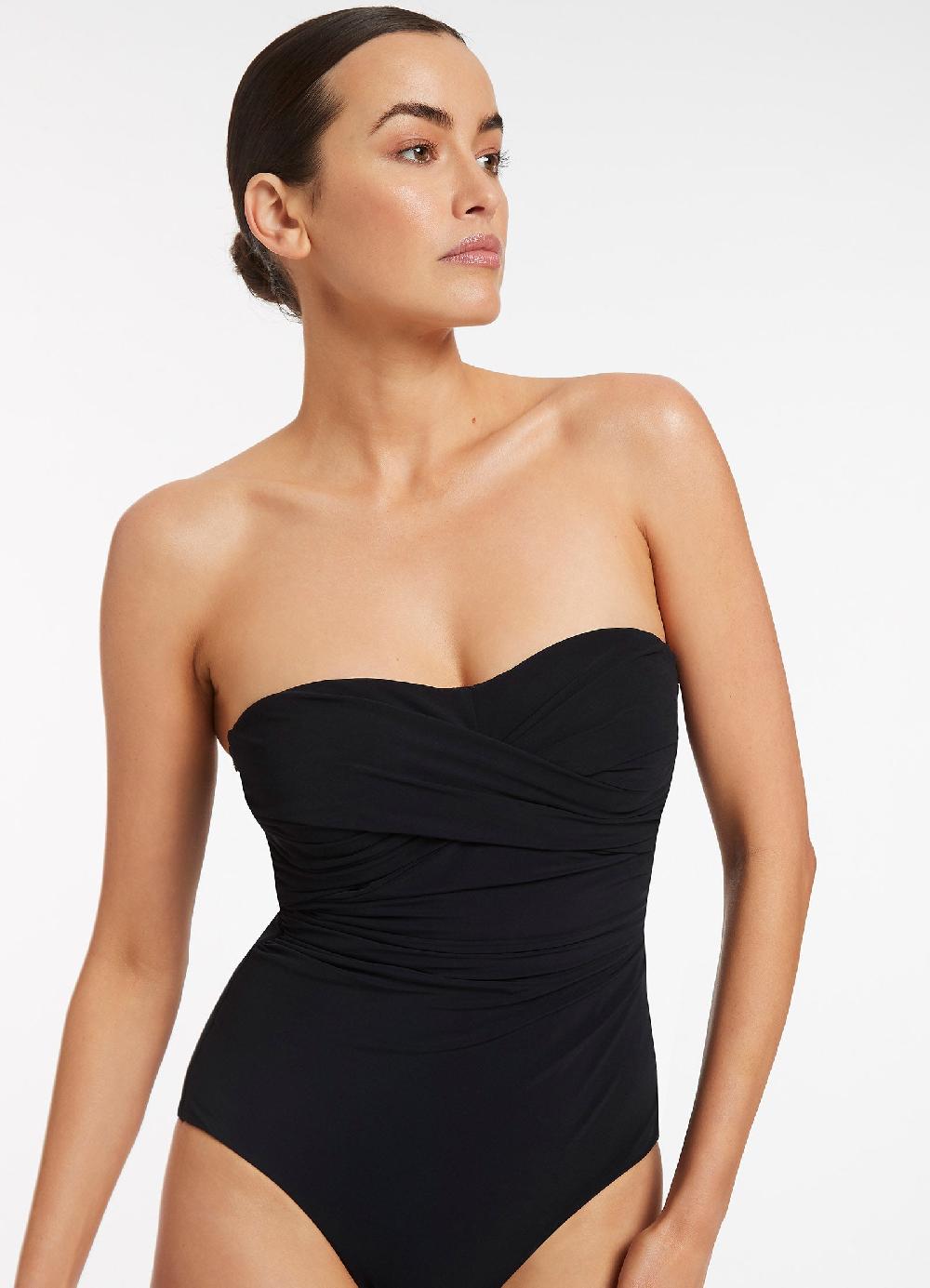Jets Australia Jetset D-Dd Twist Front One Piece - Black