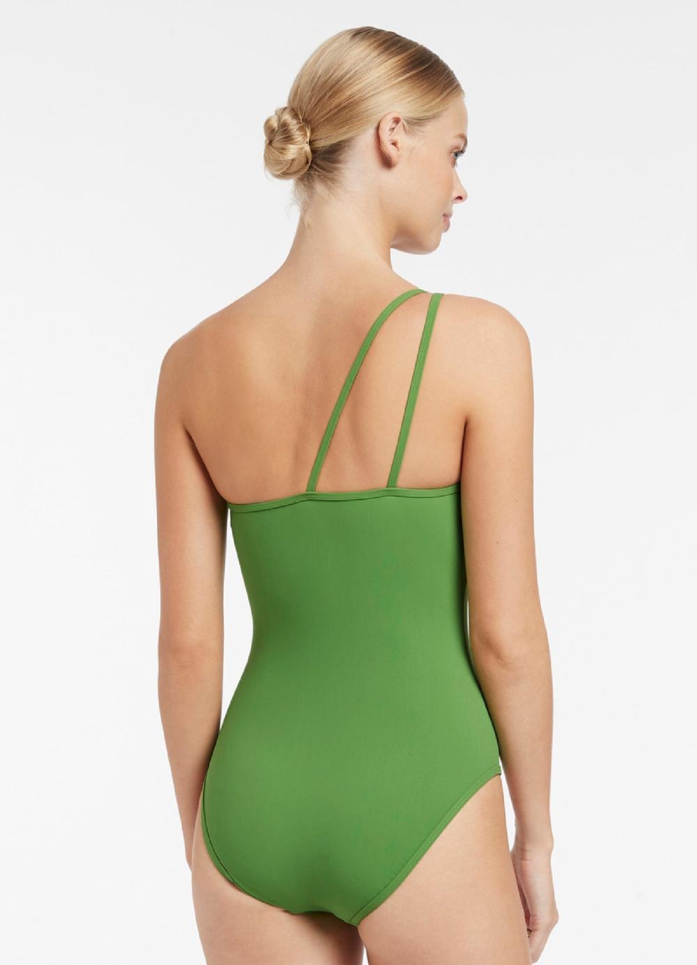 Jets Australia JETSET Double Strap One Shoulder One Piece - Palm