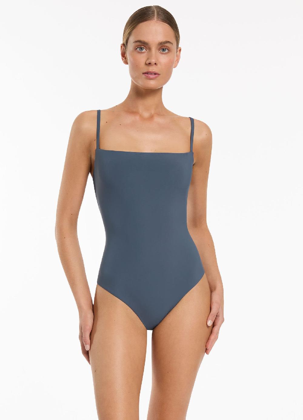 Jets Australia Jetset Minimal Tank One Piece - Steel Blue