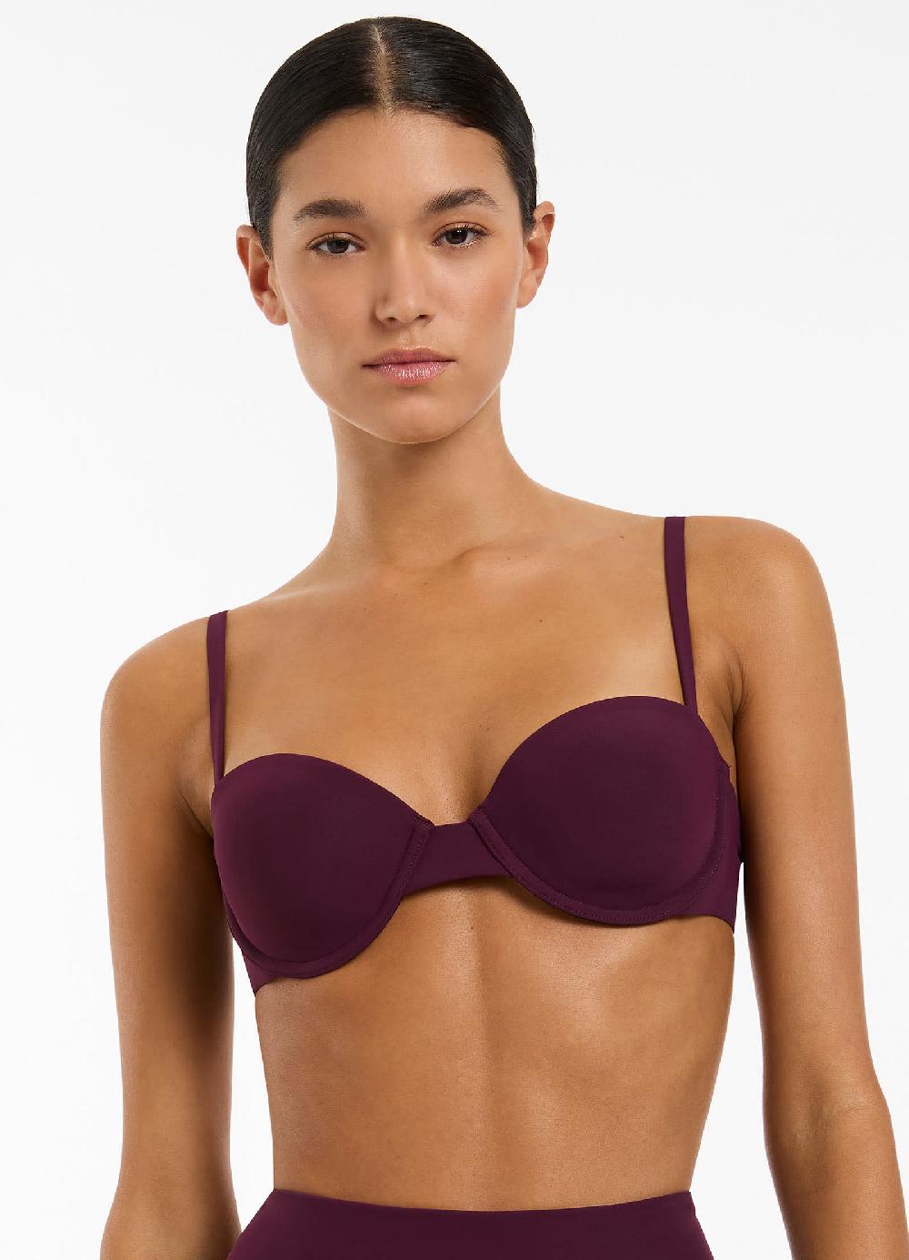 Jets Australia Jetset Moulded Balconette Bikini Top - Port