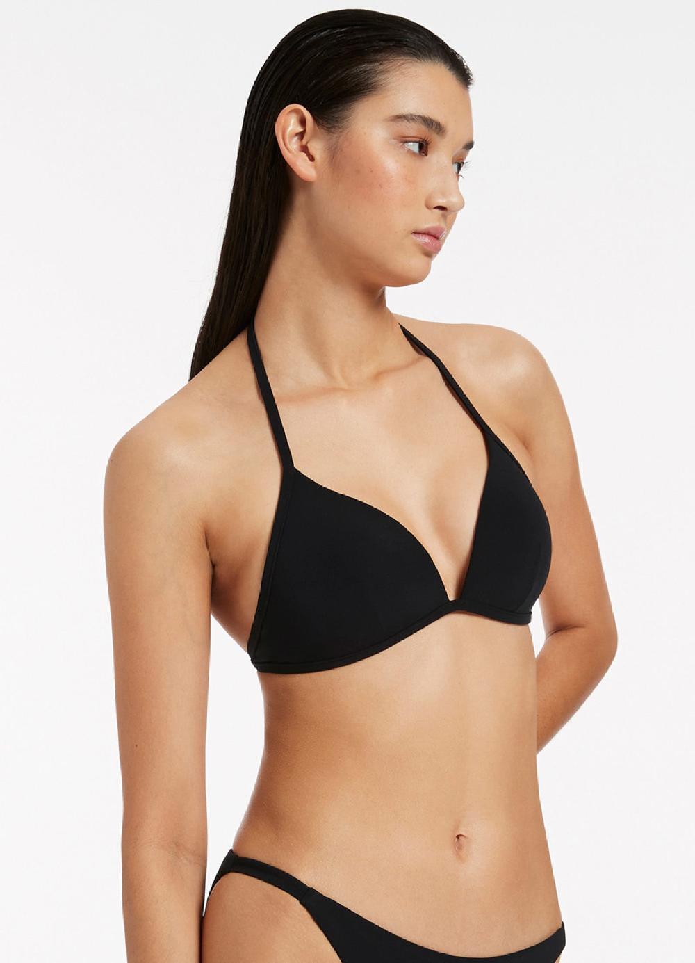 Jets Australia Jetset Moulded Triangle Bikini Top - Black