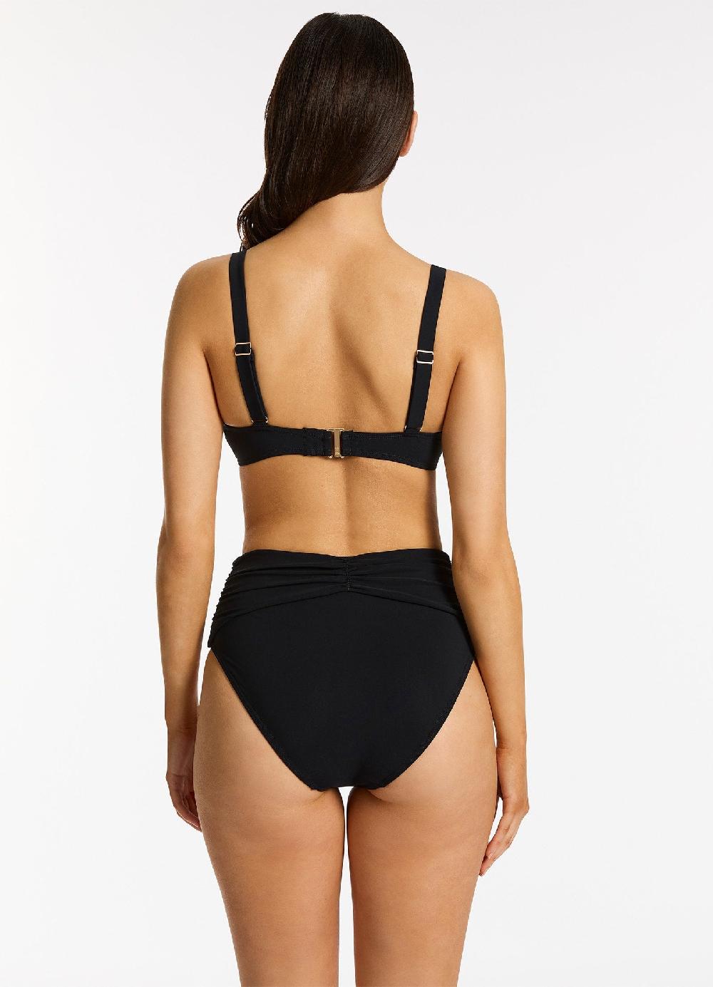 Jets Australia Jetset Underwire Triangle Bikini Top - Black