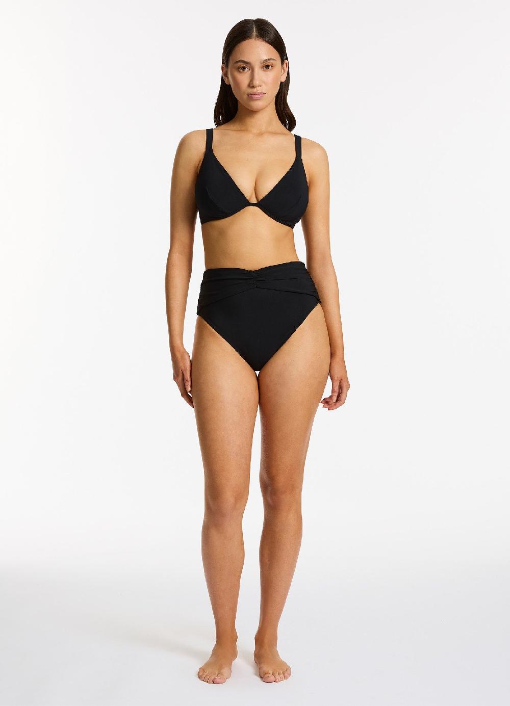 Jets Australia Jetset Underwire Triangle Bikini Top - Black