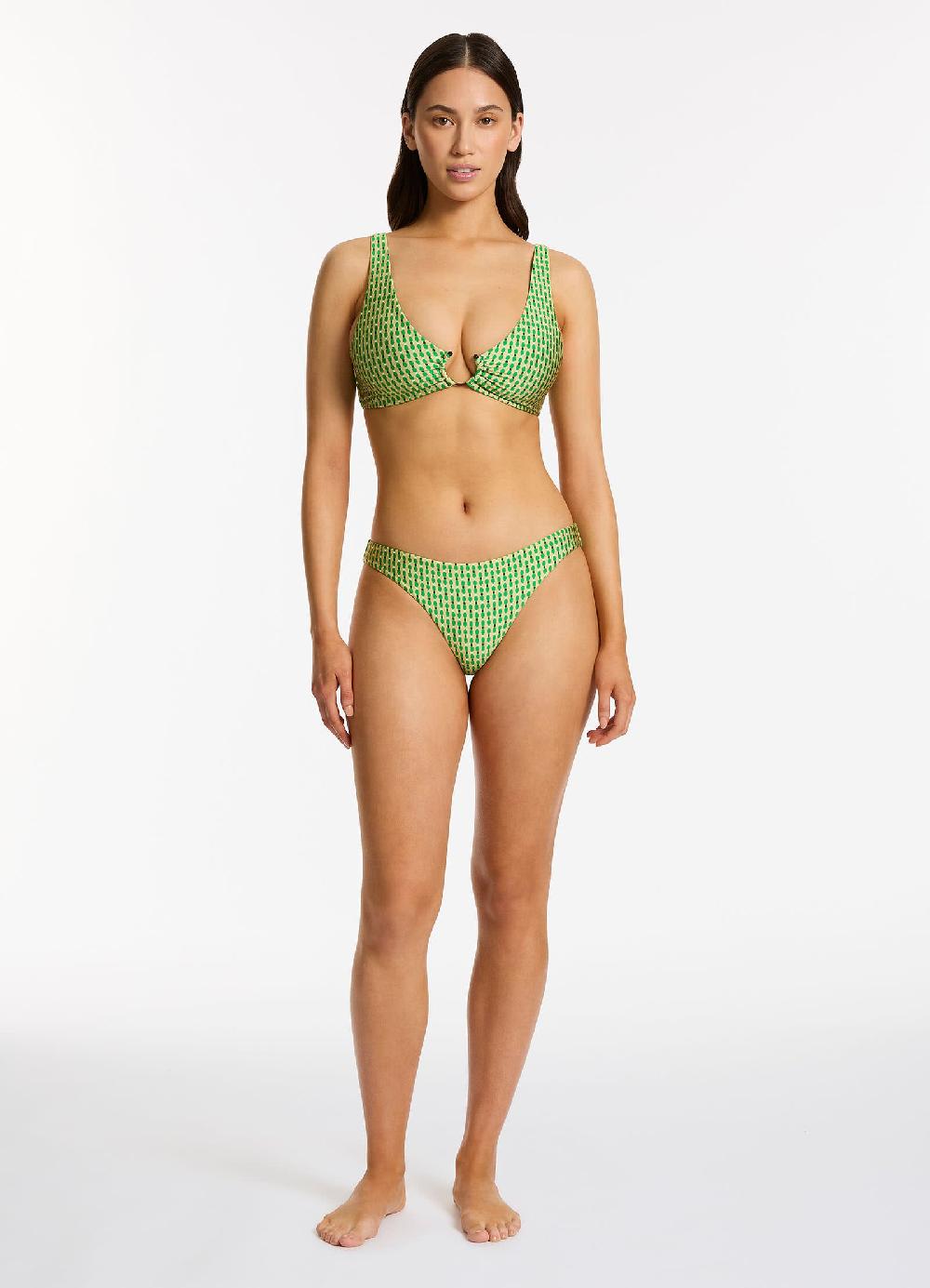 Jets Australia Mattala Geo Triangle Bikini Top - Flora