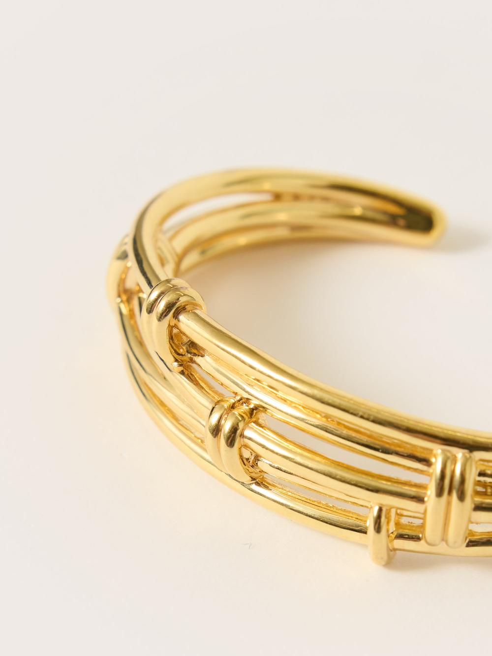 Jigsaw Dainty Loops Bangle Dainty Loops Bangle Gold