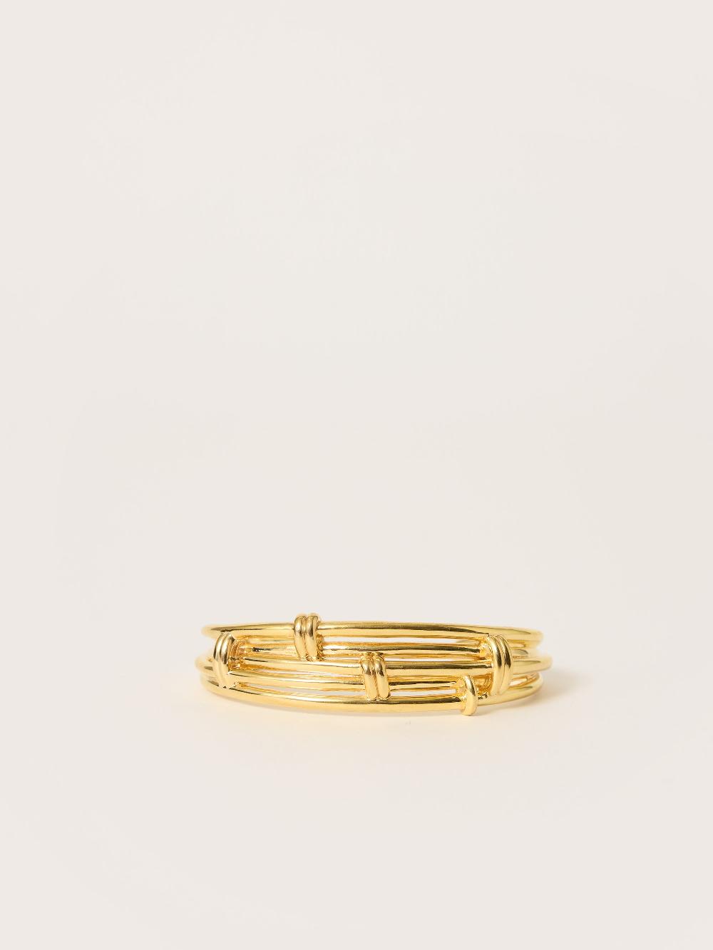 Jigsaw Dainty Loops Bangle Dainty Loops Bangle Gold