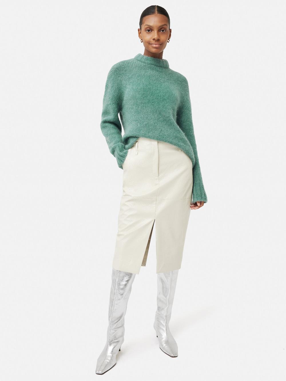 Jigsaw Alpaca Blend Oversized Jumper Blue