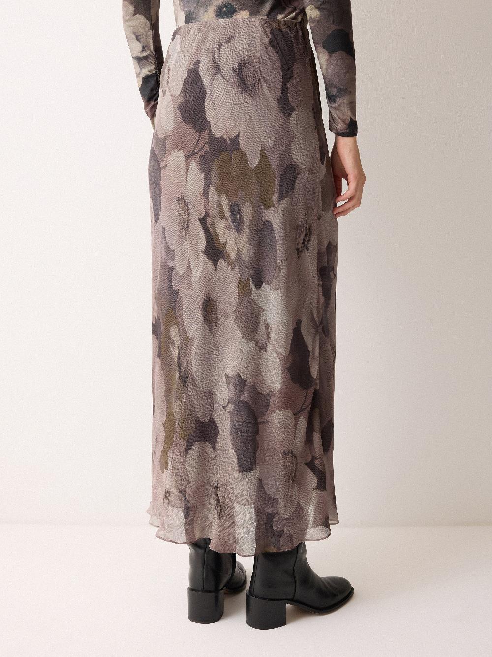 Jigsaw Antique Floral Midi Skirt Multi