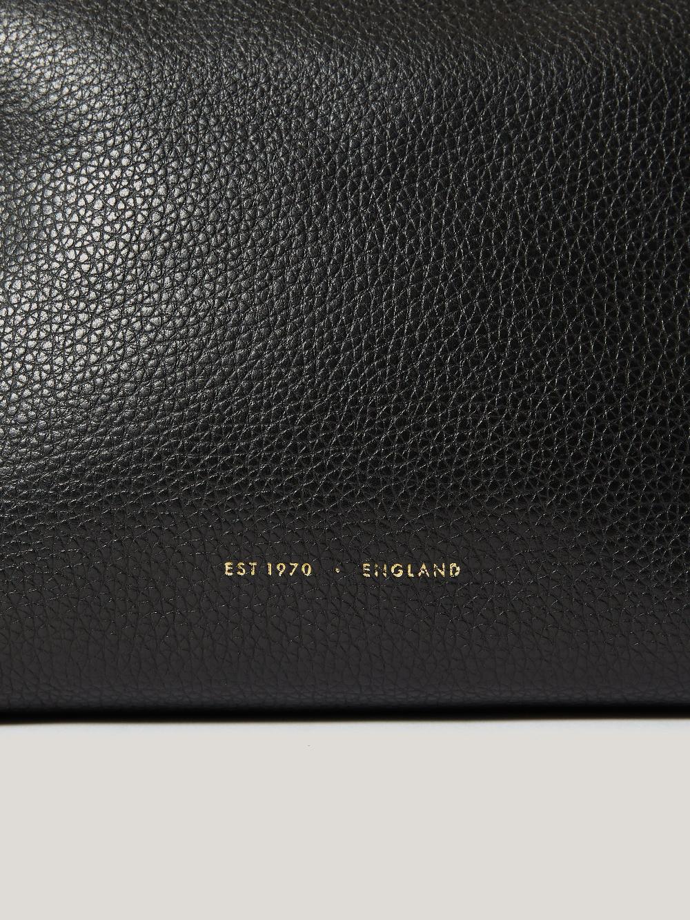 Jigsaw Ava Pebble Leather Crossbody Black