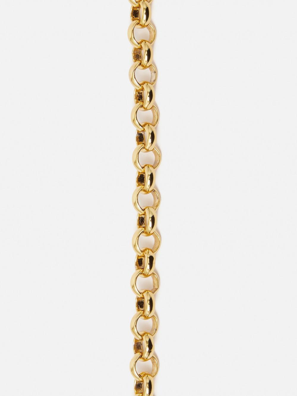 Jigsaw Belcher Chain Bracelet Gold
