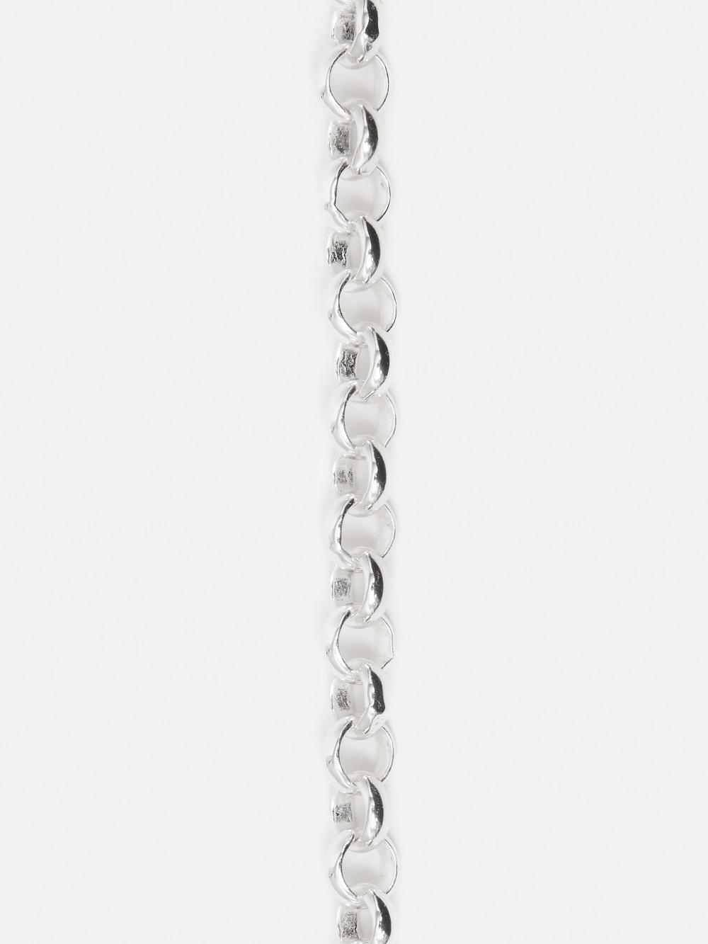 Jigsaw Belcher Chain Necklace SILVER