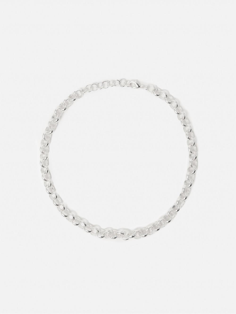 jigsaw Belcher Chain Necklace SILVER