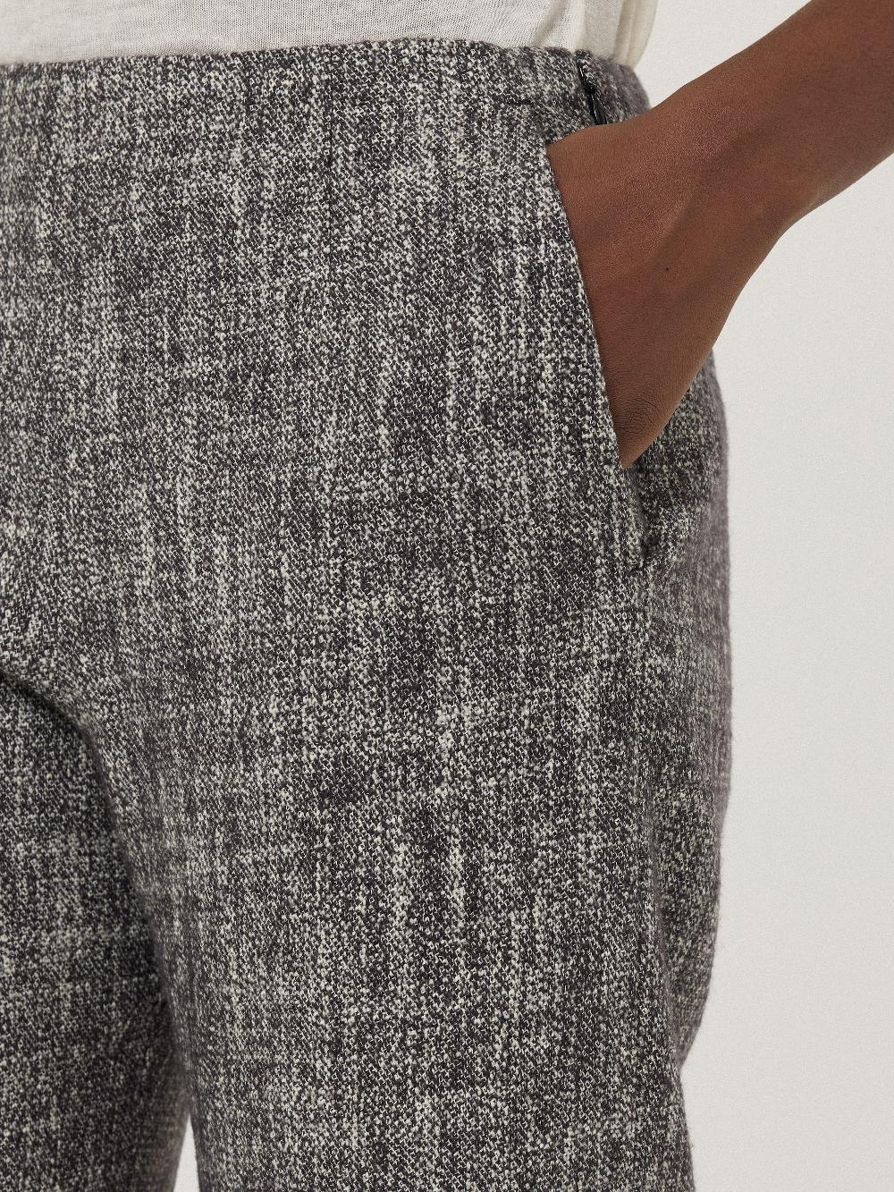 Jigsaw Blake Boucle Trouser Grey