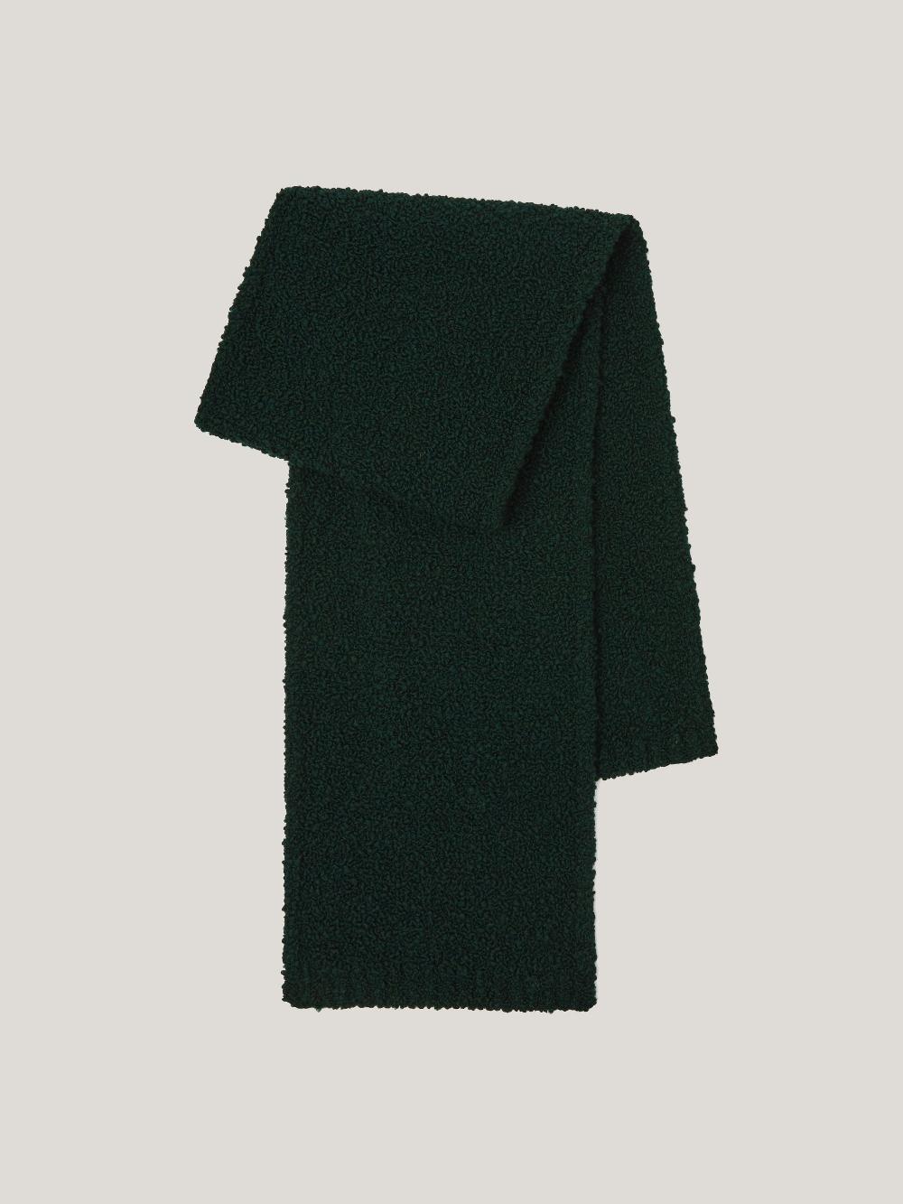 Jigsaw Boucle Scarf Green