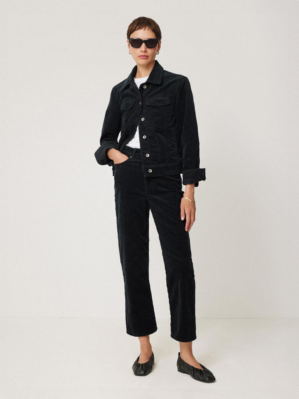 jigsaw Boxy Cord Trucker Jacket Navy