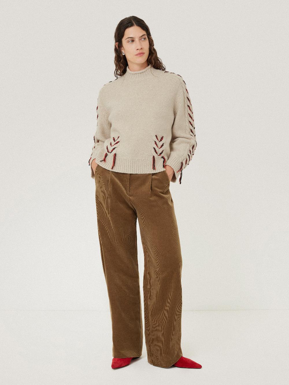 Jigsaw Braided Cable Jumper Cream