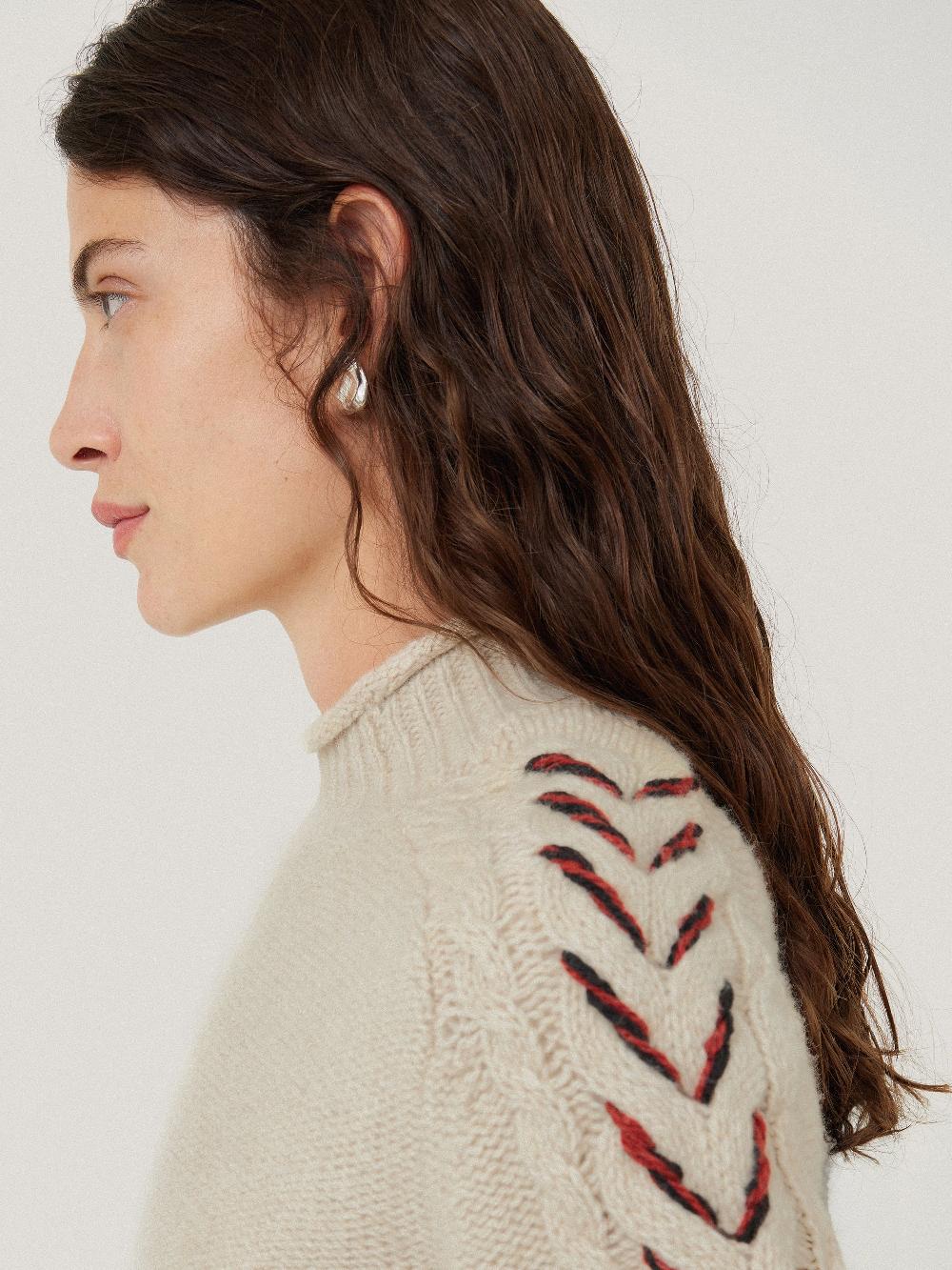 Jigsaw Braided Cable Jumper Cream