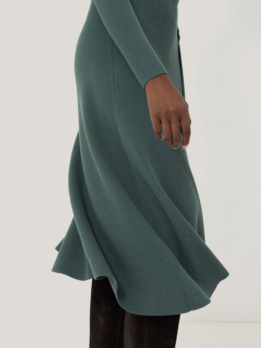 Jigsaw Braided Knit Dress Blue