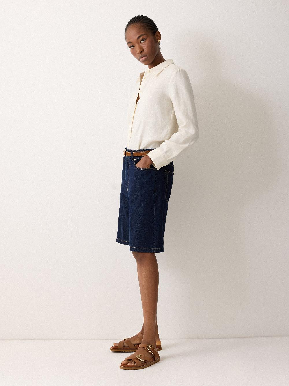 Jigsaw Buckle Detail Footbed Sandal Tan