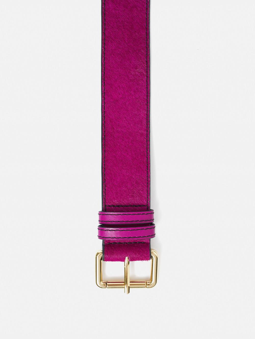 jigsaw Calf Hair Jean Belt Pink