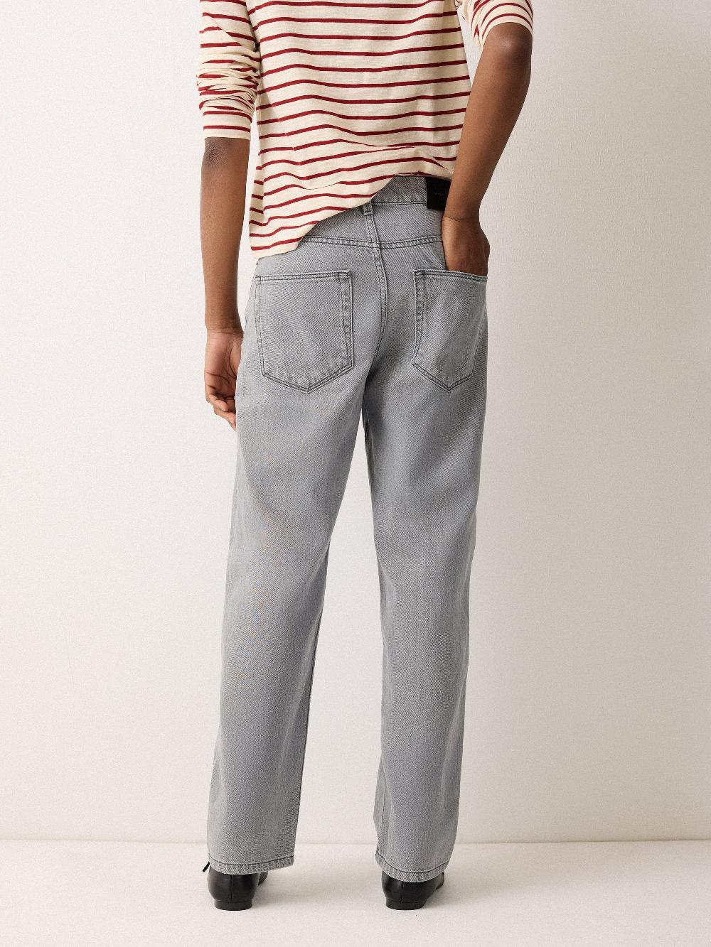 Jigsaw Carter Straight Leg Jean Grey