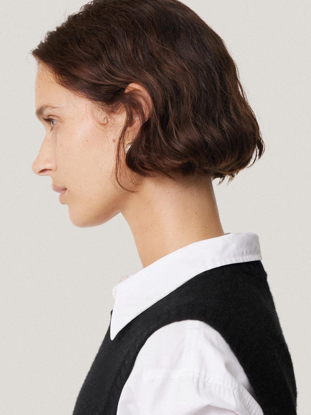 Jigsaw Cashmere Crew Neck Tank Black