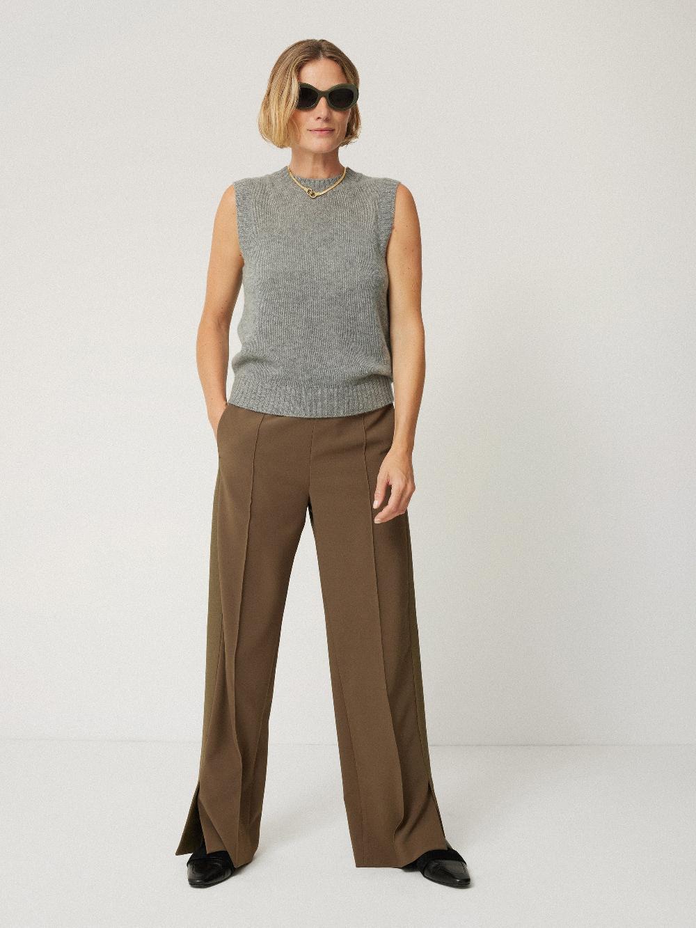 Jigsaw Cashmere Crew Neck Tank Grey