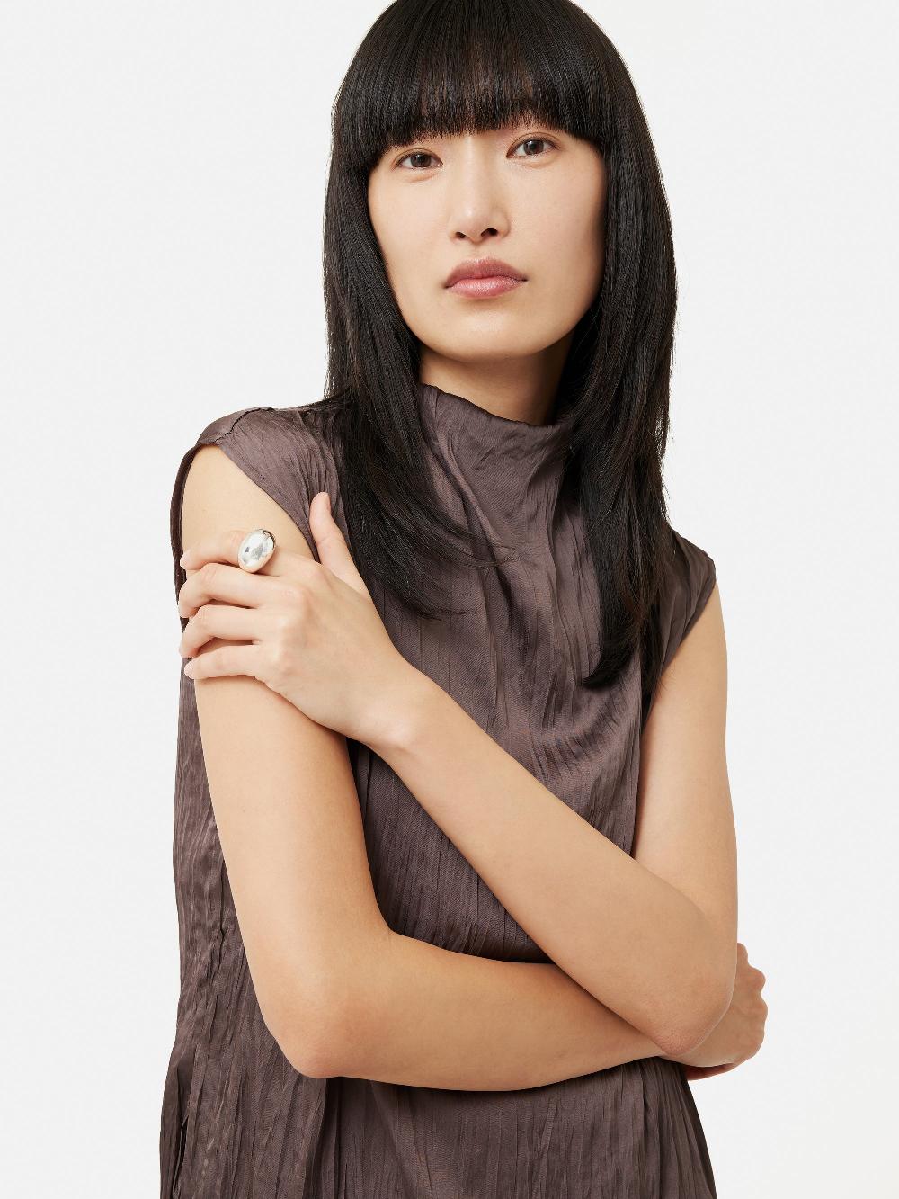 Jigsaw Chunky Dome Ring SILVER