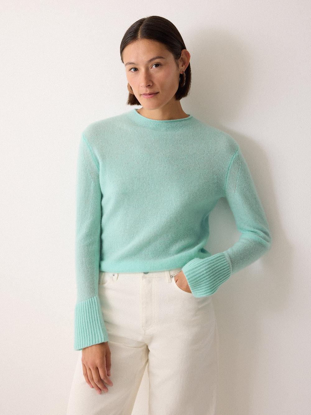 jigsaw Cloud Cashmere Eldon Jumper Aqua