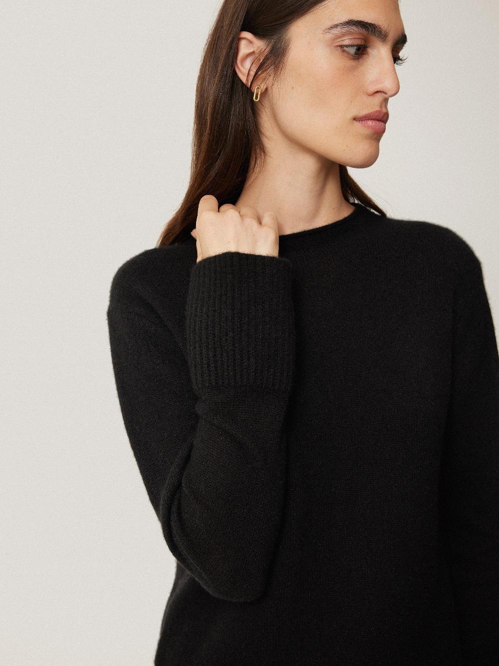 Jigsaw Cloud Cashmere Eldon Jumper Black