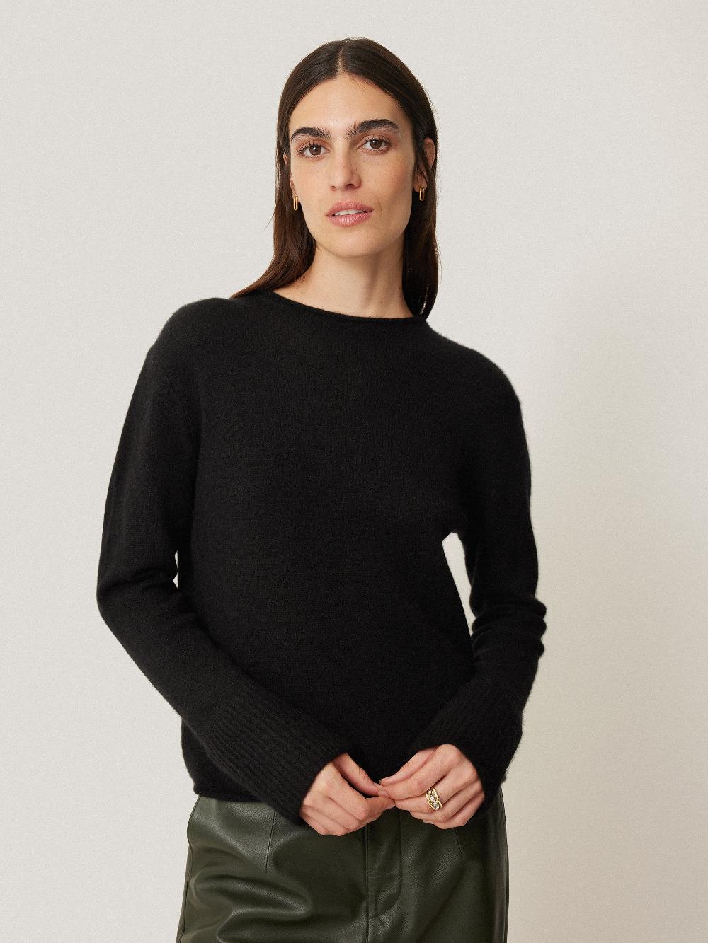 jigsaw Cloud Cashmere Eldon Jumper Black