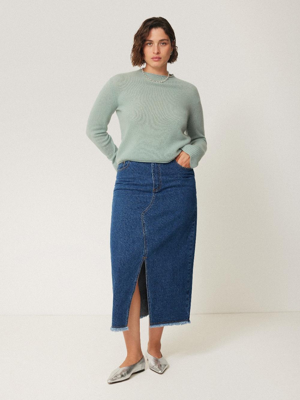 Jigsaw Cloud Cashmere Eldon Jumper Blue Haze