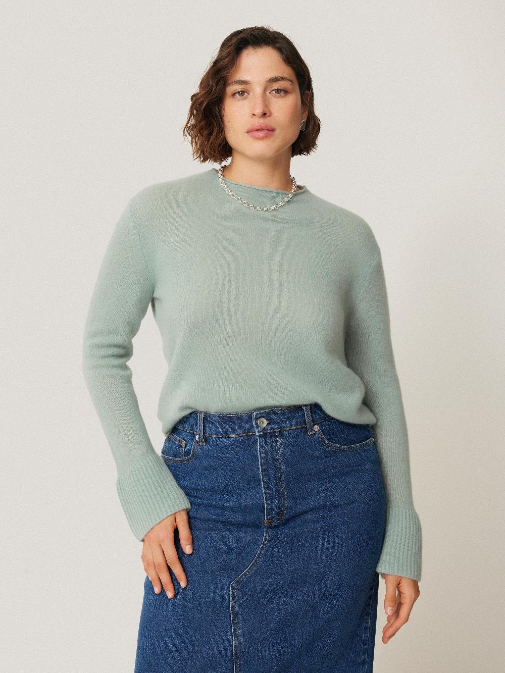 jigsaw Cloud Cashmere Eldon Jumper Blue Haze