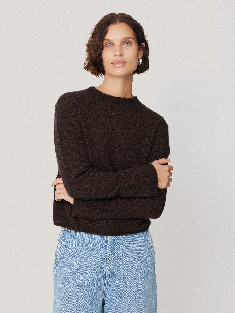 jigsaw Cloud Cashmere Eldon Jumper Brown