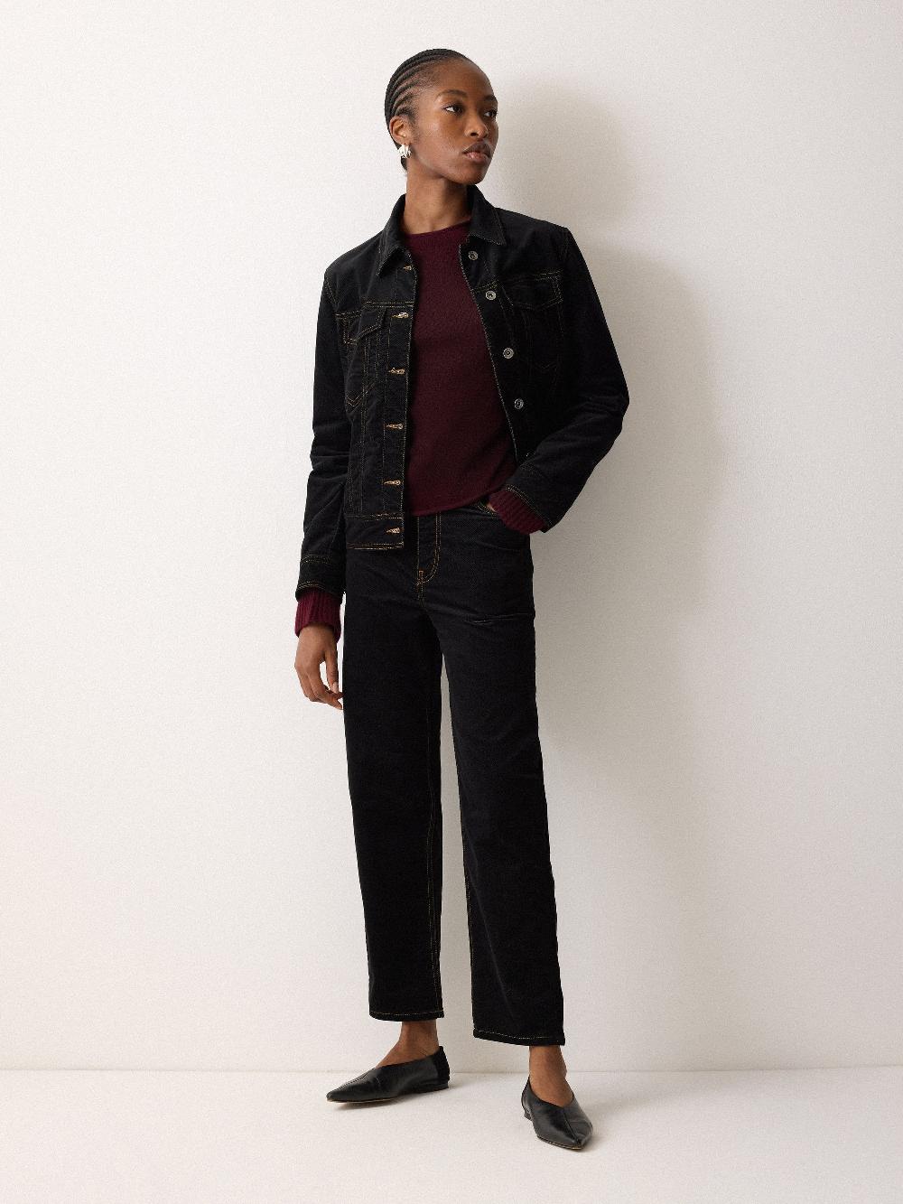 Jigsaw Cloud Cashmere Eldon Jumper Burgundy