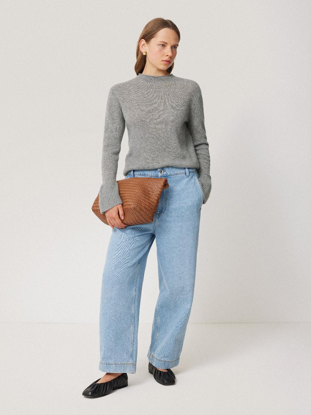 Jigsaw Cloud Cashmere Eldon Jumper Grey