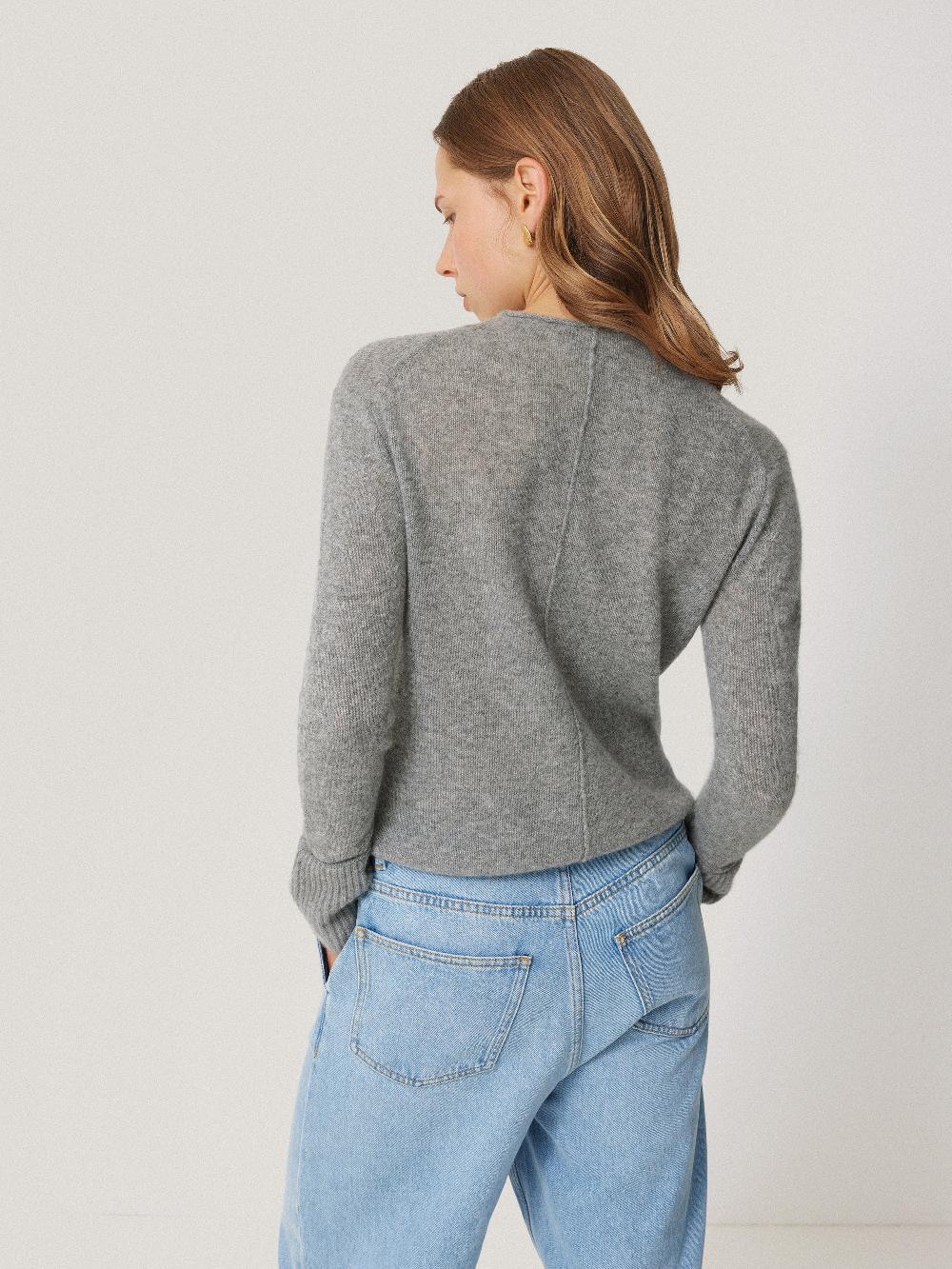 Jigsaw Cloud Cashmere Eldon Jumper Grey