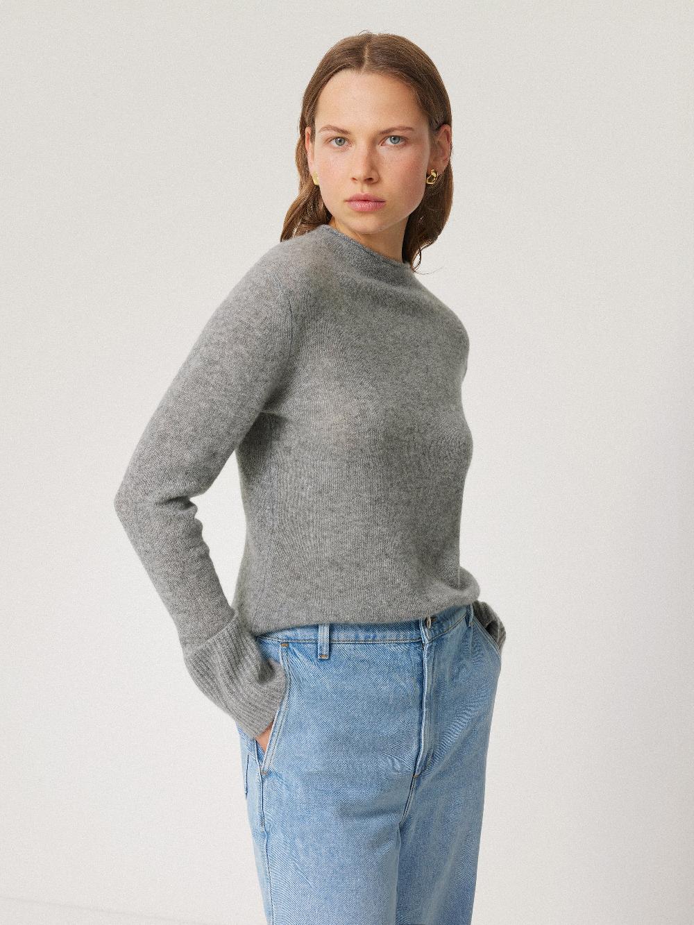 jigsaw Cloud Cashmere Eldon Jumper Grey