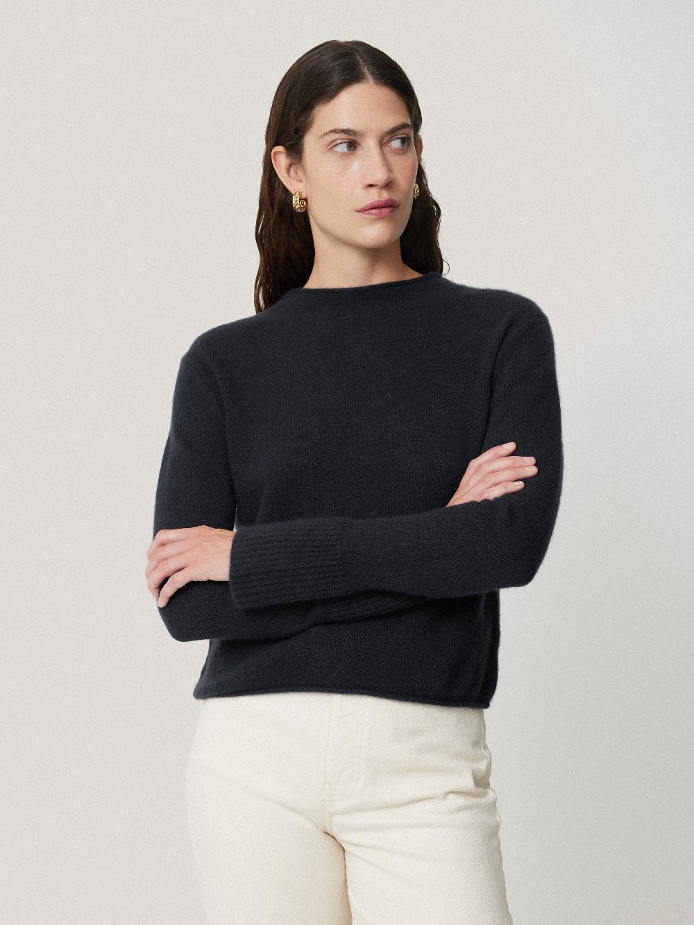 jigsaw Cloud Cashmere Eldon Jumper Navy