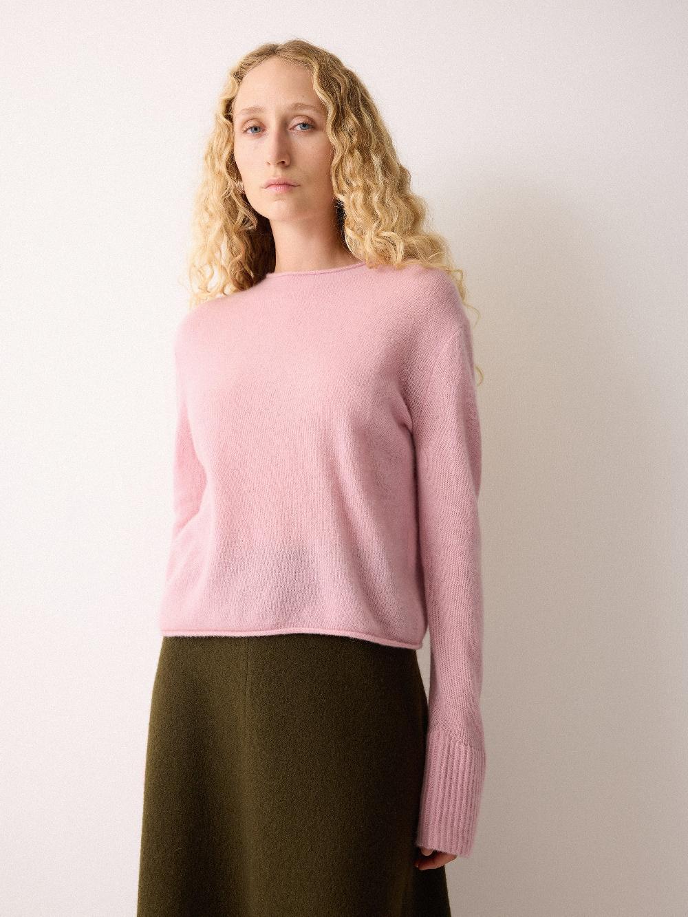 Jigsaw Cloud Cashmere Eldon Jumper Pink