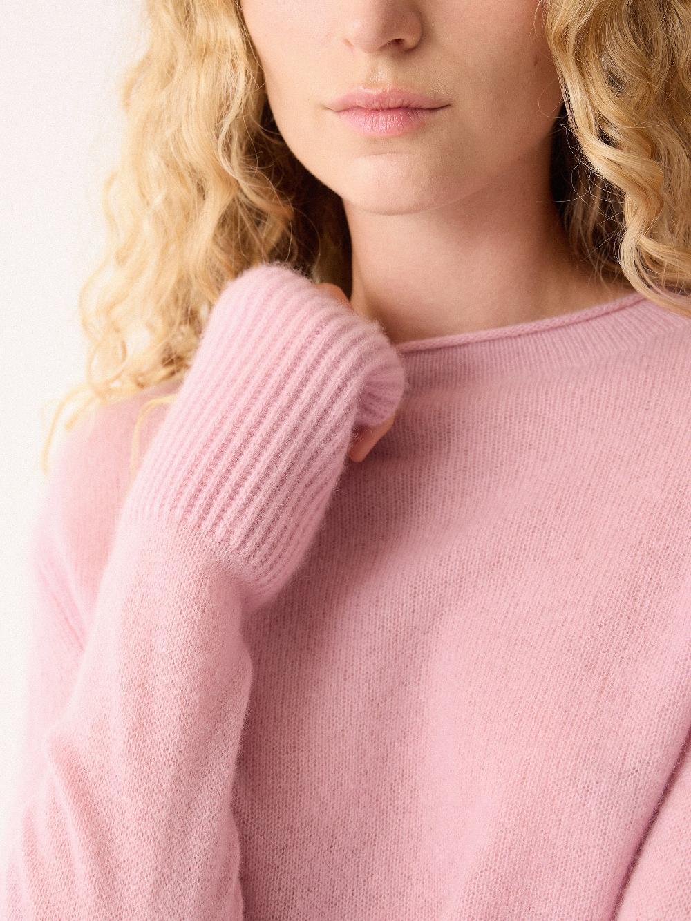 Jigsaw Cloud Cashmere Eldon Jumper Pink