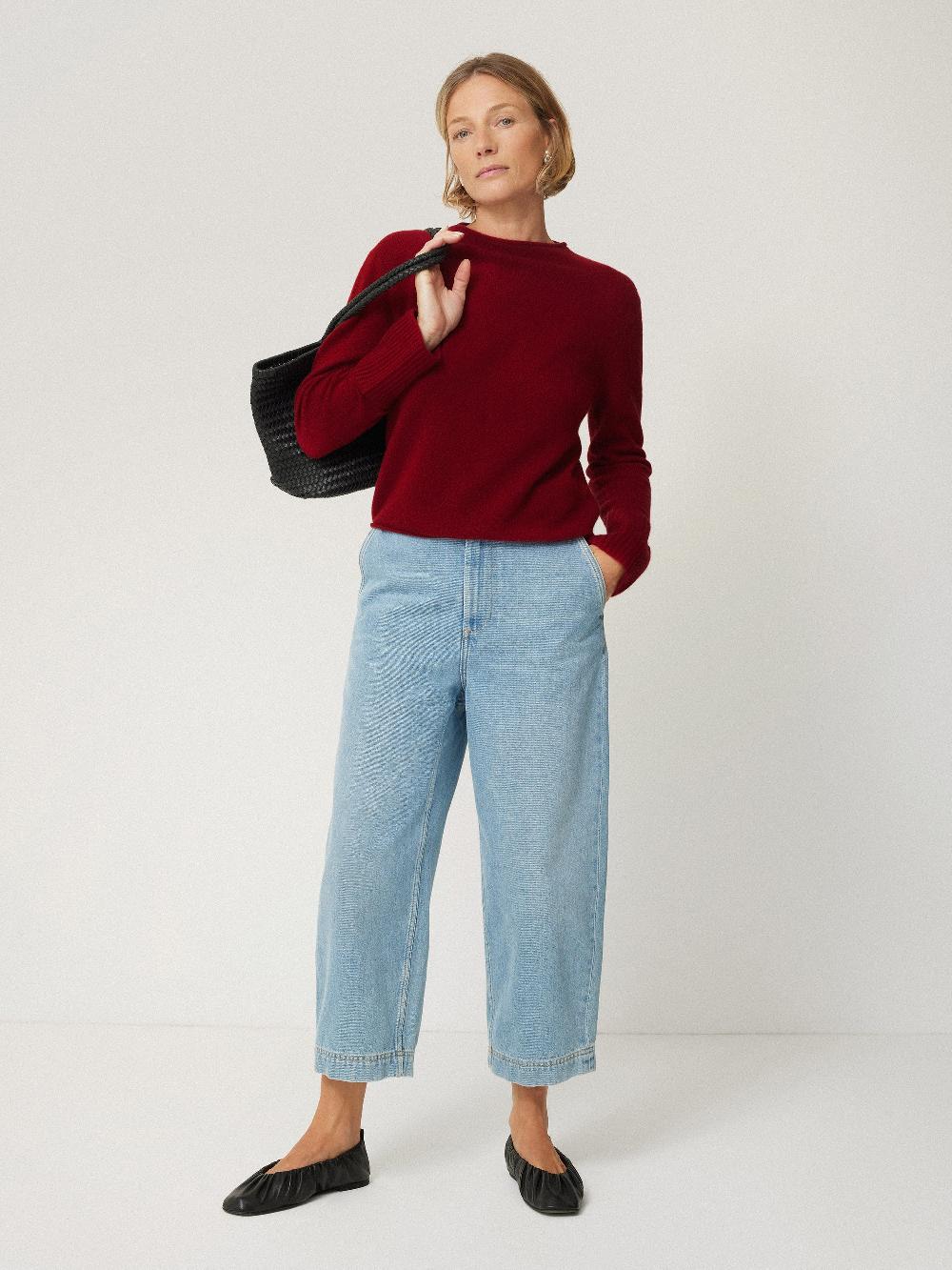 Jigsaw Cloud Cashmere Eldon Jumper Red