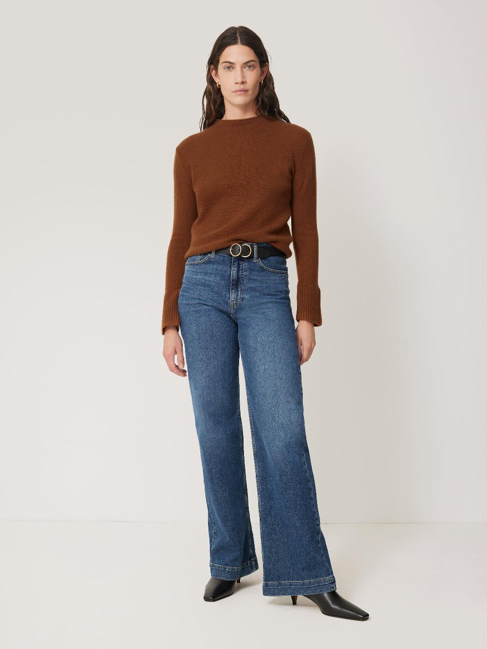 Jigsaw Cloud Cashmere Eldon Jumper Toffee
