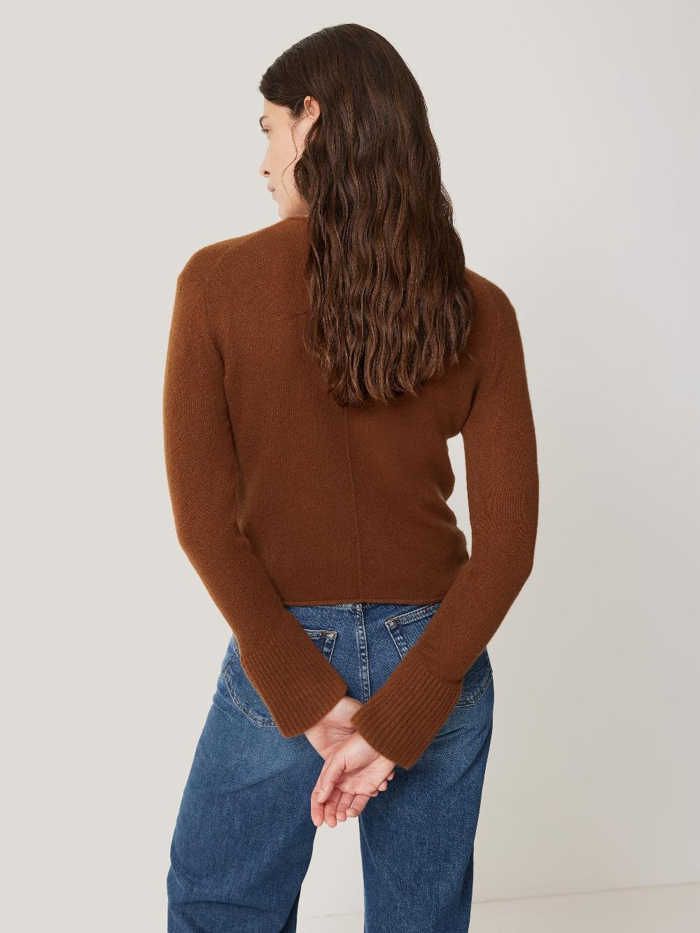 Jigsaw Cloud Cashmere Eldon Jumper Toffee